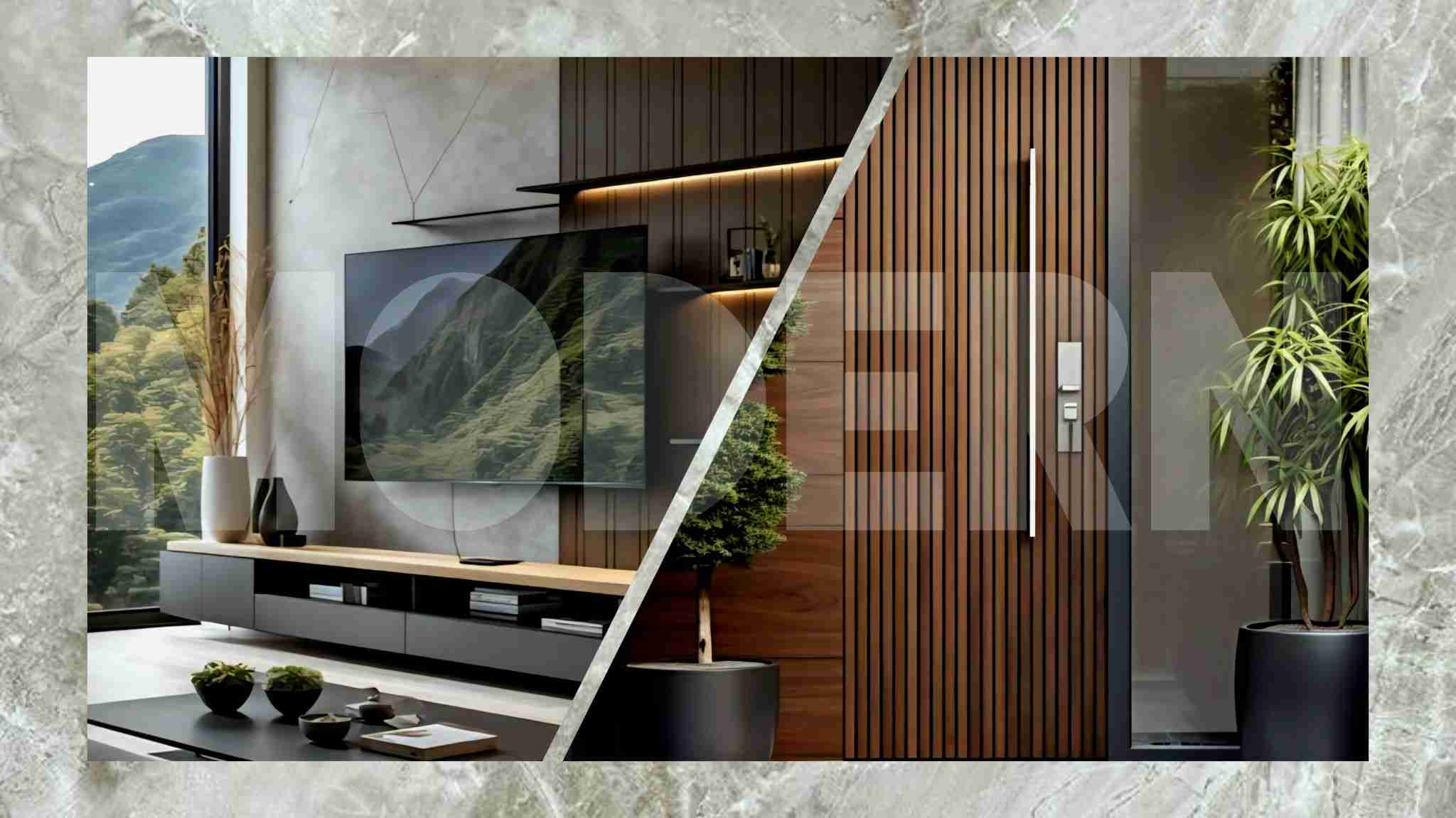 دیزاین مدرن خونه از درب ورودی شروع میشه !